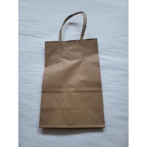 25 Brown Kraft Paper Bags 95% Post-Consumer Recycled Paper Water Ink Com…